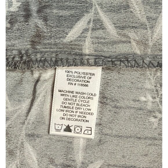 LA BELLUM HILLARY SCOTT Floral Ruffled Top Women's XL Grey Embroidered Scoop NWT - Picture 7 of 15